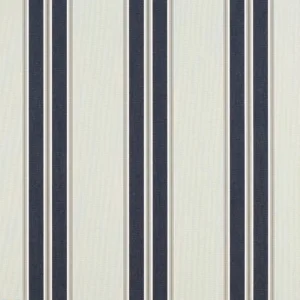 Sunbrella Stripe Navy/Taupe Fancy
